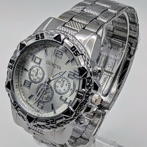 Geneva Elegant Silver Timepiece